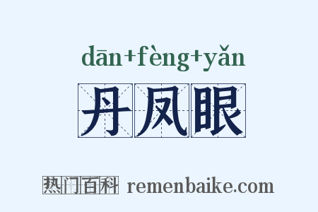 丹凤眼是什么意思的图片